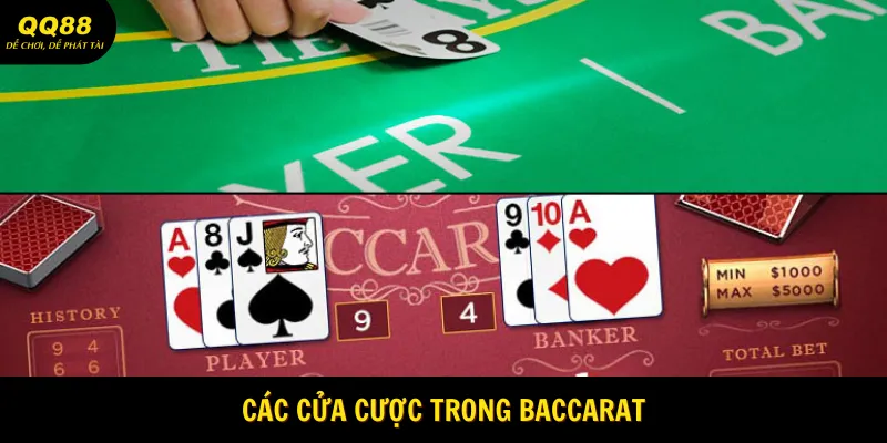 Baccarat Online - Game Bài Đổi Thưởng Đẳng Cấp 2025 3 Các cửa cược trong Baccarat